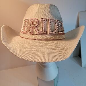 Valentina White  Bride Cowboy Hat